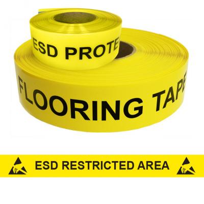 Antistatic Floor Tape DuraStripe IN-LINE Ergomat Floor Marking Tape ESD 10 cm x 15 m Yellow Roll Type I